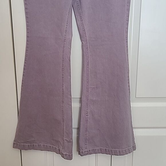 PacSun Eco Purple High Waisted Flare Jeans Color: LAVENDER Size 29 - Picture 6 of 15